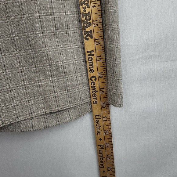 Gap Womens Tan Plaid Flat Front Slash Pocket Casual Bermuda Shorts Size 12 - Picture 8 of 10